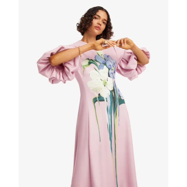 Leo Lin Everly Midi Dress - Leo Lin Dress - Australian Luxury Fashion - Shop at Luxury Shoes 