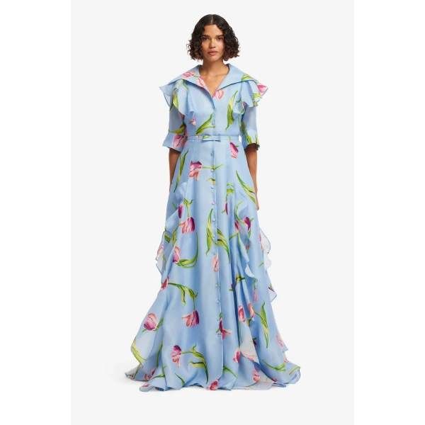 Leo Lin Isabella Silk Gown - Leo Lin Dress - Australian Luxury Fashion - Shop at Luxury Shoes 