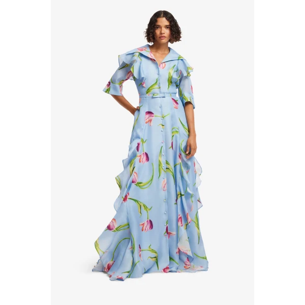 Leo Lin Isabella Silk Gown - Leo Lin Dress - Australian Luxury Fashion - Shop at Luxury Shoes 