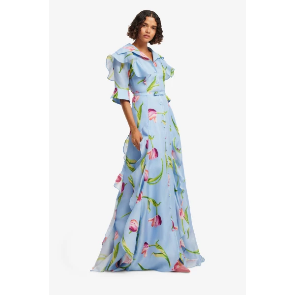 Leo Lin Isabella Silk Gown - Leo Lin Dress - Australian Luxury Fashion - Shop at Luxury Shoes 