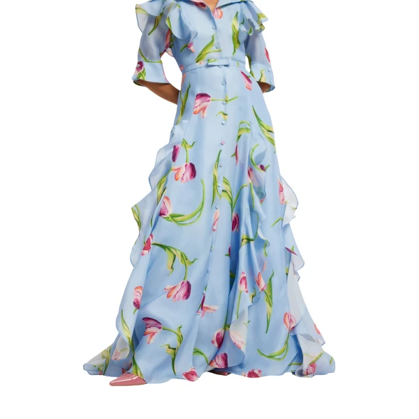 Leo Lin Isabella Silk Gown - Leo Lin Dress - Australian Luxury Fashion - Shop at Luxury Shoes 