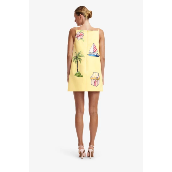 Leo Lin Leia Embroidered Mini Dress - Leo Lin Dress - Australian Luxury Fashion - Shop at Luxury Shoes 