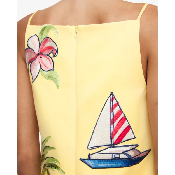 Leo Lin Leia Embroidered Mini Dress - Leo Lin Dress - Australian Luxury Fashion - Shop at Luxury Shoes 