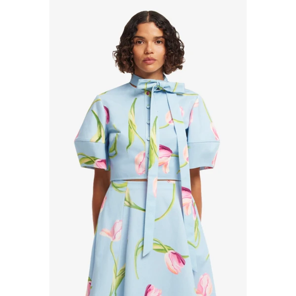 Leo Lin Molly Puff Sleeve Top - Leo Lin Dress - Australian Luxury Fashion - Shop at Luxury Shoes 