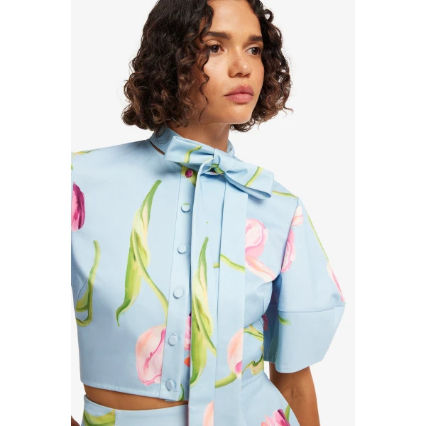 Leo Lin Molly Puff Sleeve Top - Leo Lin Dress - Australian Luxury Fashion - Shop at Luxury Shoes 