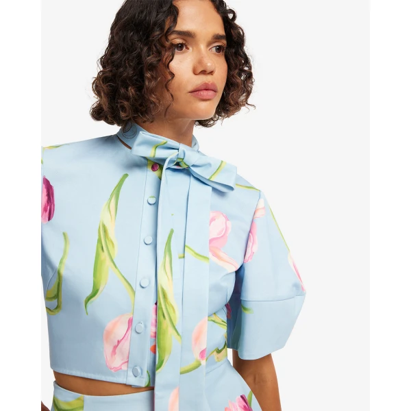Leo Lin Molly Puff Sleeve Top - Leo Lin Dress - Australian Luxury Fashion - Shop at Luxury Shoes 