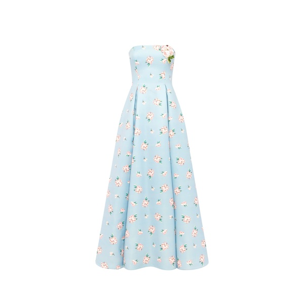 Leo Lin Nora Bustier Maxi Dress - Leo Lin Dress - Australian Luxury Fashion - Shop at Luxury Shoes 