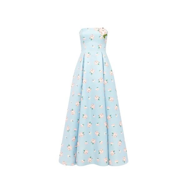 Leo Lin Nora Bustier Maxi Dress - Leo Lin Dress - Australian Luxury Fashion - Shop at Luxury Shoes 