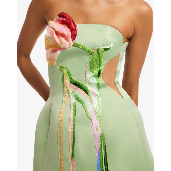 Leo Lin Roselle Cutout Bustier Mini Dress - Leo Lin Dress - Australian Luxury Fashion - Shop at Luxury Shoes 