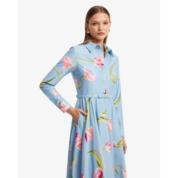 Leo Lin Zara Shirt Midi Dress - Leo Lin Dress - Australian Luxury Fashion - Shop at Luxury Shoes 