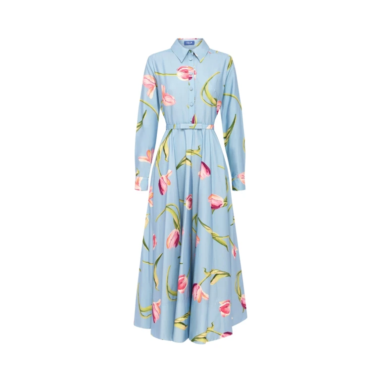 Leo Lin Zara Shirt Midi Dress - Leo Lin Dress - Australian Luxury Fashion - Shop at Luxury Shoes 