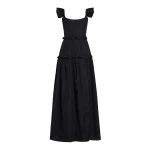 Markarian Alanna Black Gingham Taffeta Ruffle Tiered Gown - Dresses - New York Luxury Occasion Wear at Luxury Shoes 