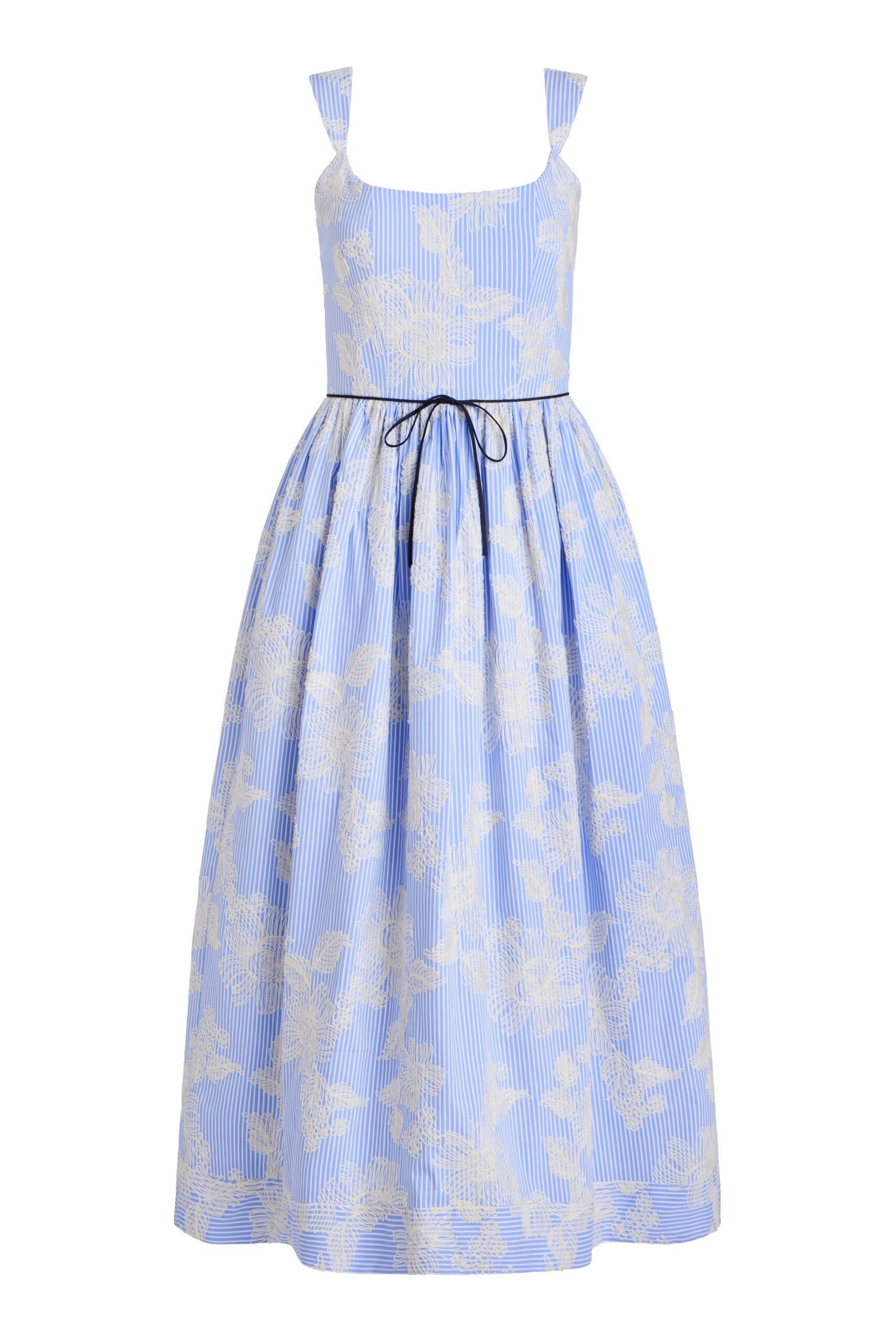 Markarian Apple Embroidered Stripe Dress - Dresses - New York Luxury Occasion Wear at Luxury Shoes Markarian Apple Embroidered Stripe Dress - Dresses - New York Luxury Occasion Wear at Luxury Shoes