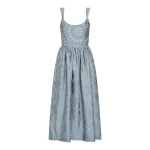 Markarian Apple Floral Organza Burnout Corset Midi Dress - Dresses - New York Luxury Occasion Wear at Luxury Shoes 