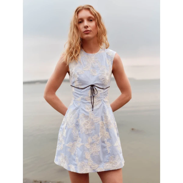 Markarian Bonnie Floral Embroidered Mini Dress - Dresses - New York Luxury Occasion Wear at Luxury Shoes 