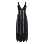 Markarian Brandy Pearl Stripe Embroidery Midi Dress - Dresses - New York Luxury Occasion Wear at Luxury Shoes 