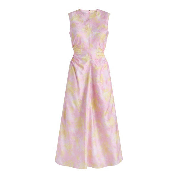 Markarian Carmen Floral Satin Dress - Dresses - New York Luxury Occasion Wear at Luxury Shoes 