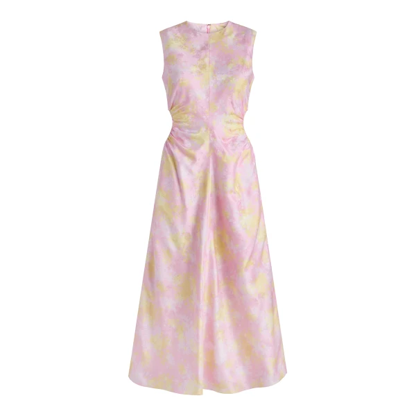 Markarian Carmen Floral Satin Dress - Dresses - New York Luxury Occasion Wear at Luxury Shoes 