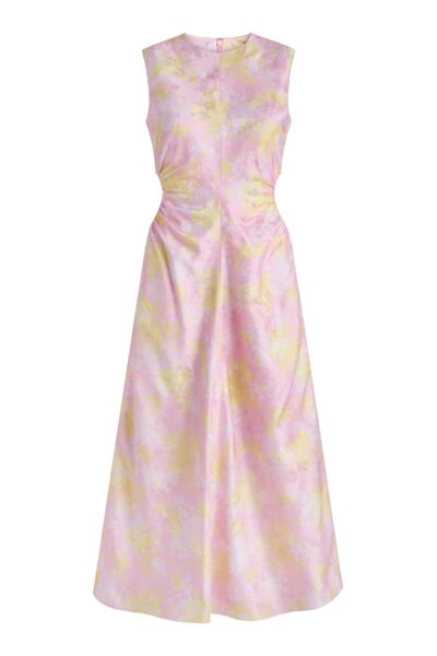 Markarian Carmen Floral Satin Dress - Dresses - New York Luxury Occasion Wear at Luxury Shoes 