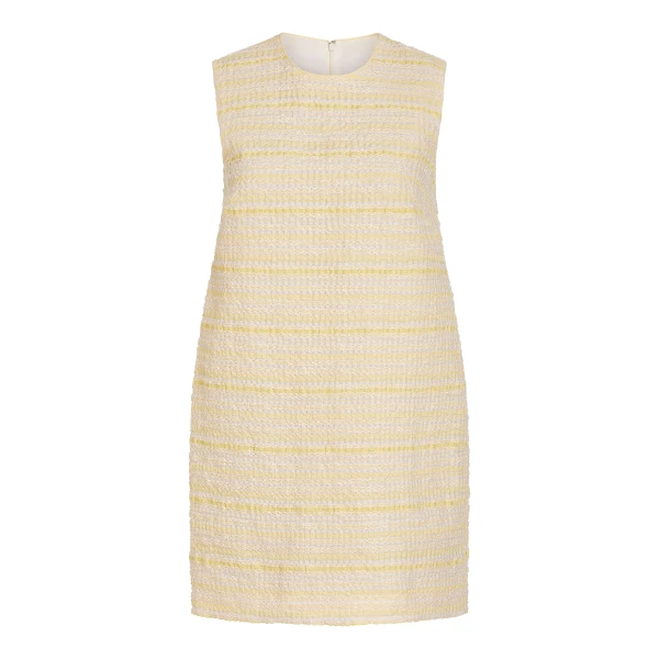 Markarian Daisy Lemon Textured Stripe Mini Dress - Dresses - New York Luxury Occasion Wear at Luxury Shoes 