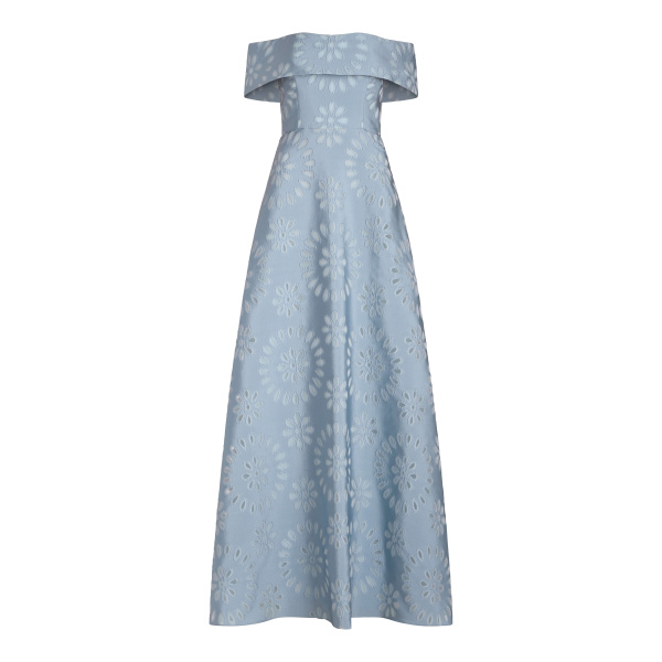 Markarian Ella Floral Burnout Gown - Dresses - New York Luxury Occasion Wear at Luxury Shoes 