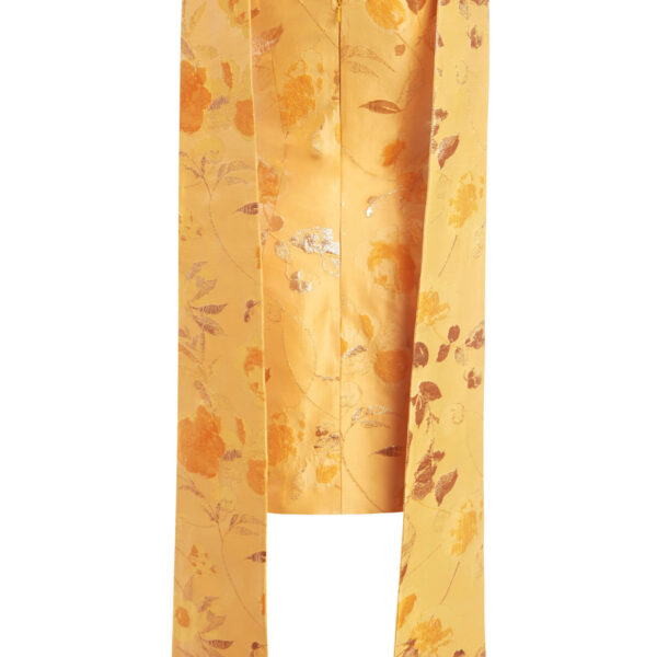 Markarian Gita Gold Floral Brocade Mini Dress, view 5