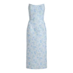 Markarian Giulia Cornflower And Mint Brocade Dress - Dresses - New York Luxury Occasion Wear at Luxury Shoes 