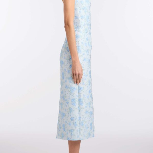 Markarian Giulia Cornflower And Mint Brocade Dress, view 3