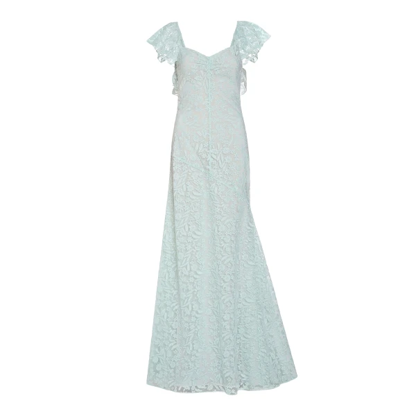 Markarian Katharina Seafoam Lace Gown - Dresses - New York Luxury Occasion Wear at Luxury Shoes 
