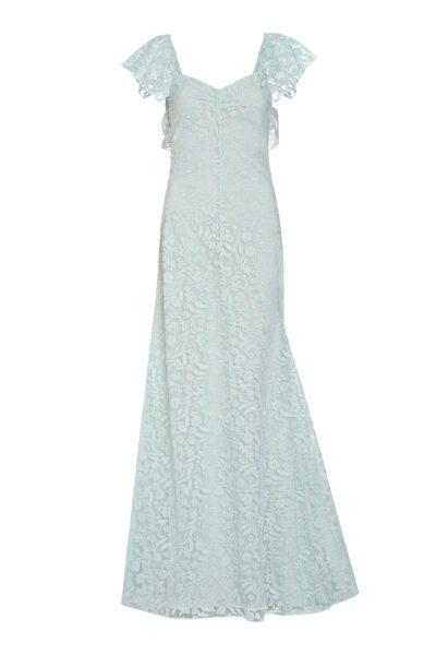 Markarian Katharina Seafoam Lace Gown - Dresses - New York Luxury Occasion Wear at Luxury Shoes 