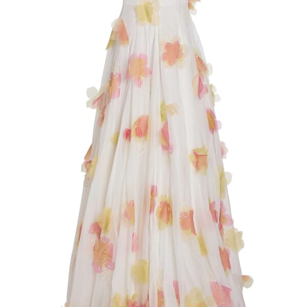 Markarian Laila Floral Beaded Organza Strapless Gown, view 5