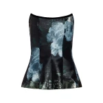 Markarian Lola Metallic Watercolor Floral Brocade Top - Tops - New York Luxury Occasion Wear at Luxury Shoes 