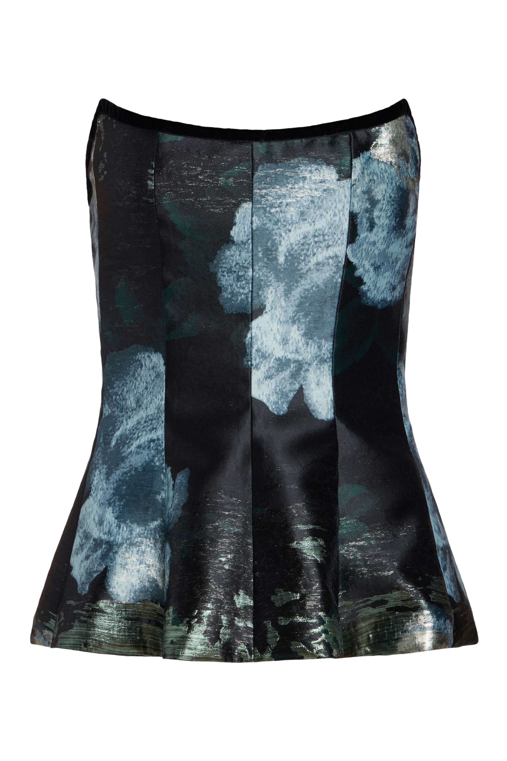 Markarian Lola Metallic Watercolor Floral Brocade Top - Tops - New York Luxury Occasion Wear at Luxury Shoes Markarian Lola Metallic Watercolor Floral Brocade Top - Tops - New York Luxury Occasion Wear at Luxury Shoes
