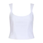 Markarian Maisie Cotton Eyelet Corset Top - Tops - New York Luxury Occasion Wear at Luxury Shoes 