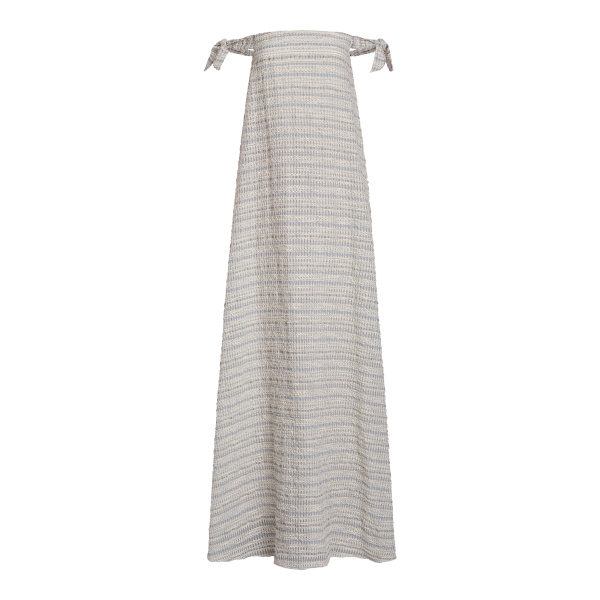 Markarian Narcissus Cornflower Textured Stripe Gown - Dresses - New York Luxury Occasion Wear at Luxury Shoes 