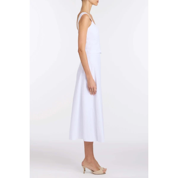 Markarian Pia Floral Eyelet Skirt - Skirts - New York Luxury Occasion Wear at Luxury Shoes 