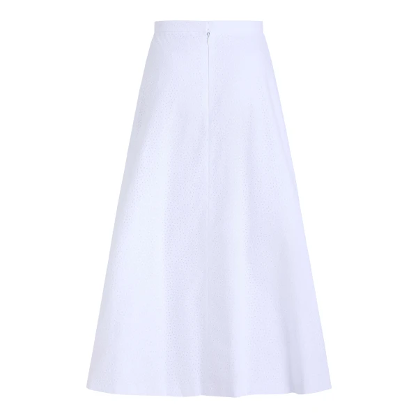 Markarian Pia Floral Eyelet Skirt - Skirts - New York Luxury Occasion Wear at Luxury Shoes 