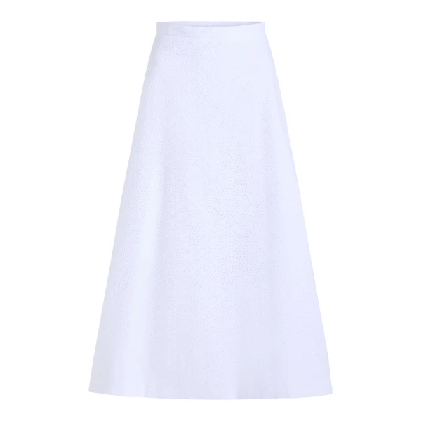 Markarian Pia Floral Eyelet Skirt - Skirts - New York Luxury Occasion Wear at Luxury Shoes 