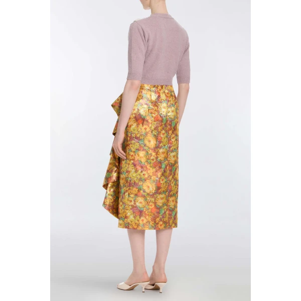 Markarian Posy Lavender Pearl Patch Cashmere Sweater - Knitwear - New York Luxury Occasion Wear at Luxury Shoes 