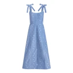Markarian Rosalina Wedgwood Floral Taffeta Dress - Dresses - New York Luxury Occasion Wear at Luxury Shoes 