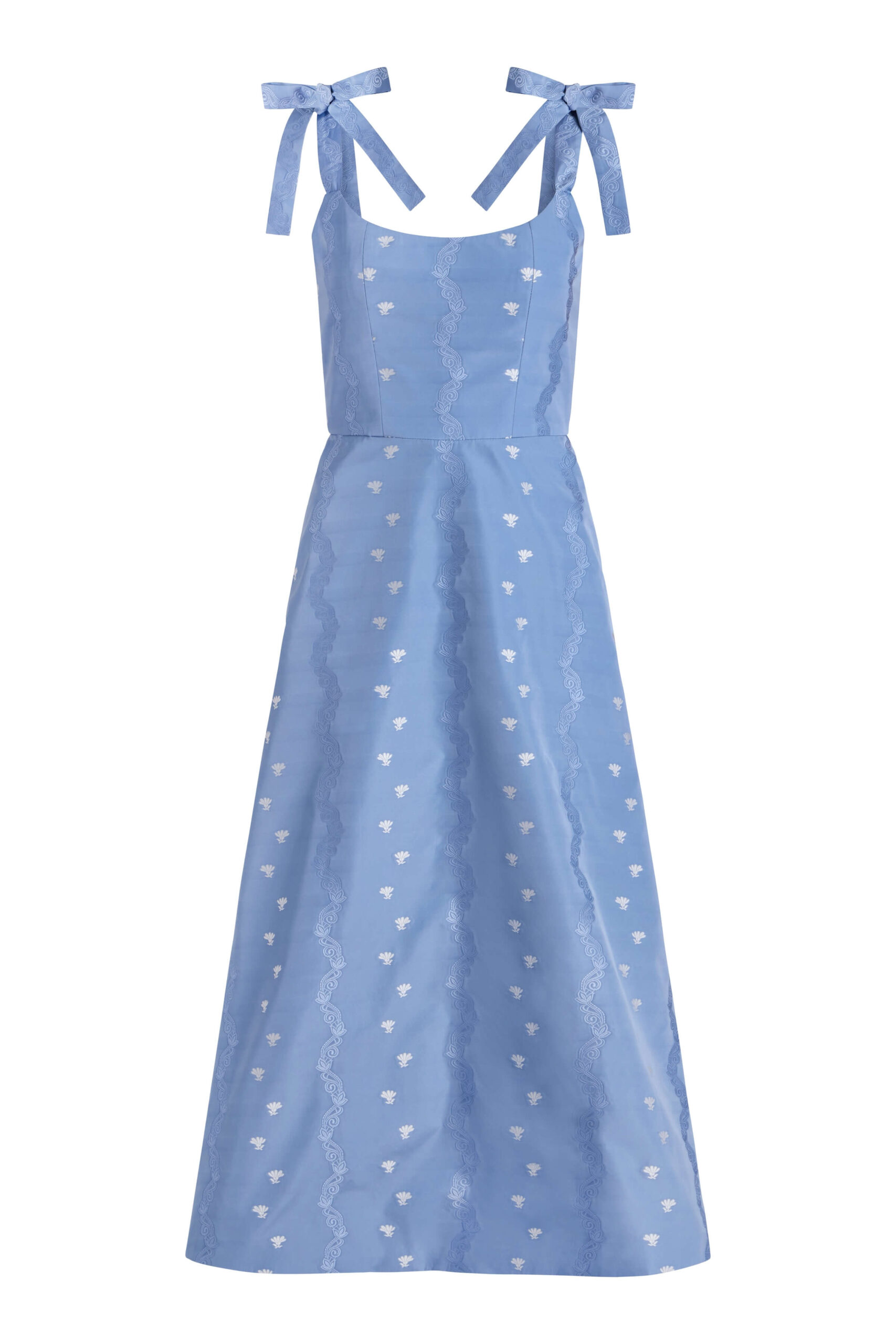 Markarian Rosalina Wedgwood Floral Taffeta Dress - Dresses - New York Luxury Occasion Wear at Luxury Shoes Markarian Rosalina Wedgwood Floral Taffeta Dress - Dresses - New York Luxury Occasion Wear at Luxury Shoes