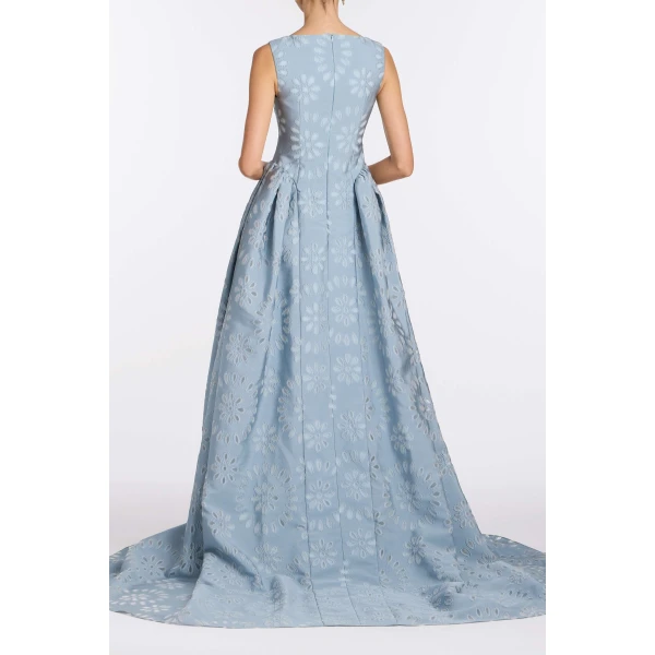 Markarian Rosebay Floral Organza Burnout Gown - Dresses - New York Luxury Occasion Wear at Luxury Shoes 