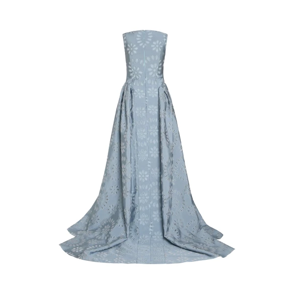 Markarian Rosebay Floral Organza Burnout Gown - Dresses - New York Luxury Occasion Wear at Luxury Shoes 