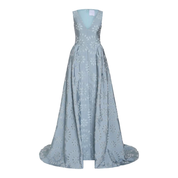 Markarian Rosebay Floral Organza Burnout Gown - Dresses - New York Luxury Occasion Wear at Luxury Shoes 
