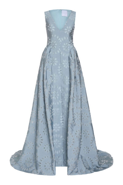 Markarian Rosebay Floral Organza Burnout Gown - Dresses - New York Luxury Occasion Wear at Luxury Shoes 