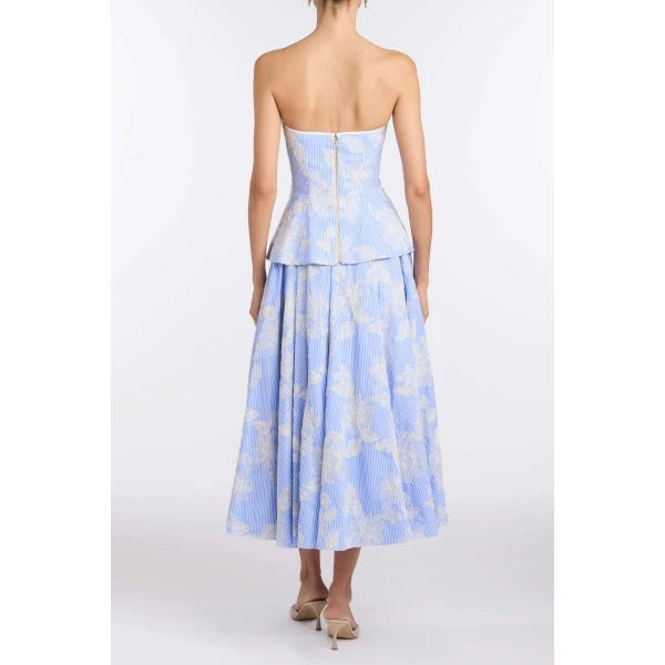 Markarian Soleil Floral Embroidered Midi Skirt - Skirts - New York Luxury Occasion Wear at Luxury Shoes 