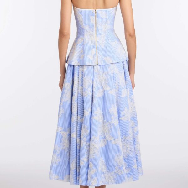 Markarian Soleil Floral Embroidered Midi Skirt, view 4