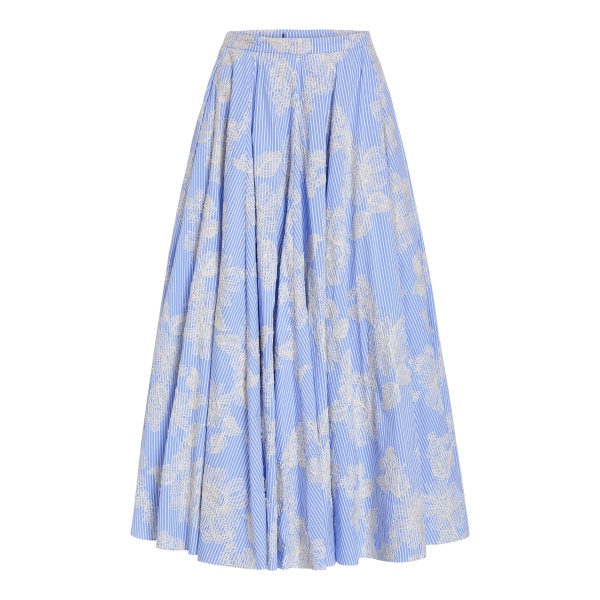 Markarian Soleil Floral Embroidered Midi Skirt - Skirts - New York Luxury Occasion Wear at Luxury Shoes 