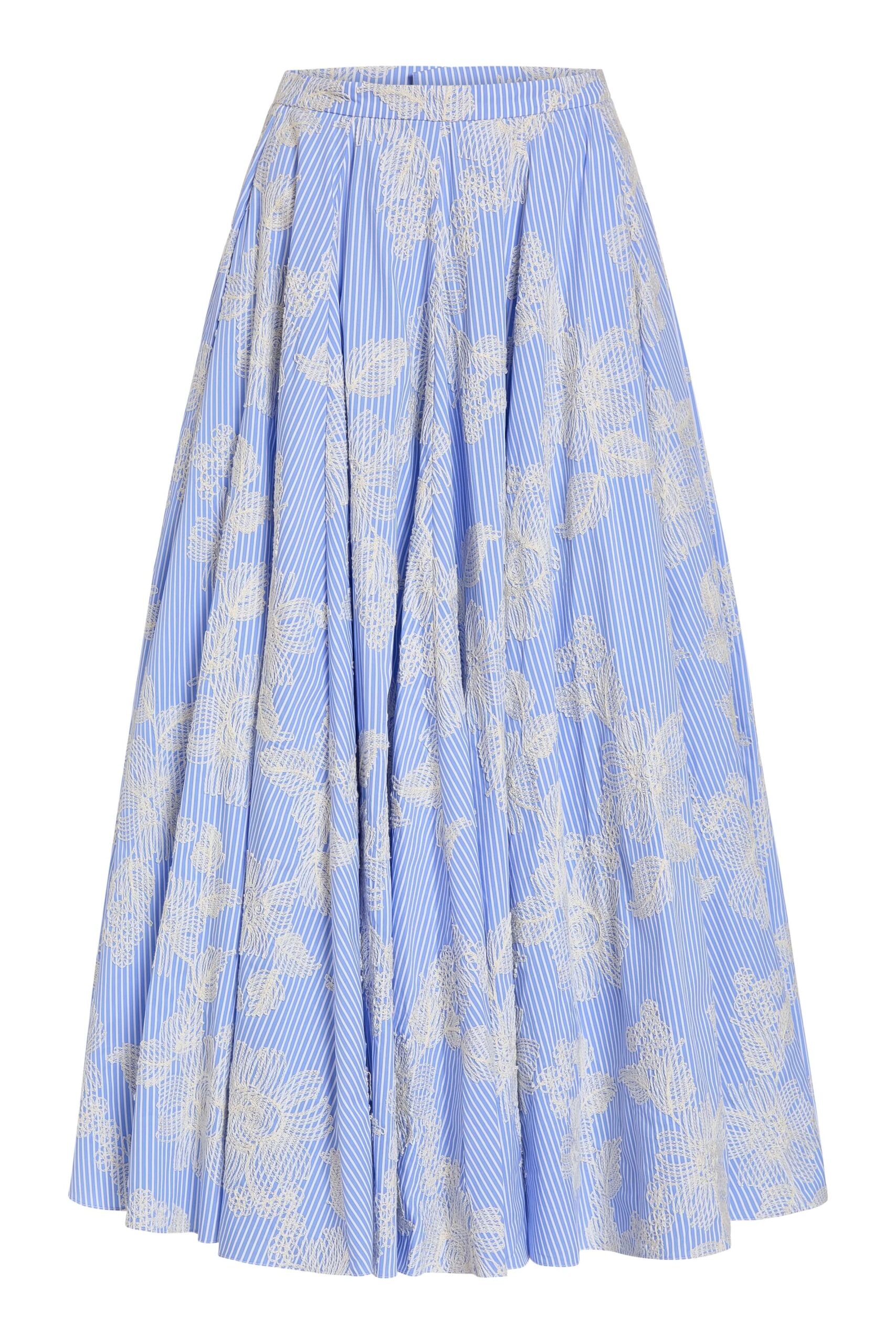Markarian Soleil Floral Embroidered Midi Skirt - Skirts - New York Luxury Occasion Wear at Luxury Shoes Markarian Soleil Floral Embroidered Midi Skirt - Skirts - New York Luxury Occasion Wear at Luxury Shoes