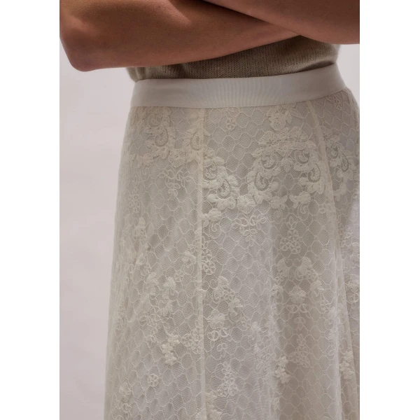 Embroidered Tulle – luxury British White in Me and Em exclusively at Luxury Shoes 